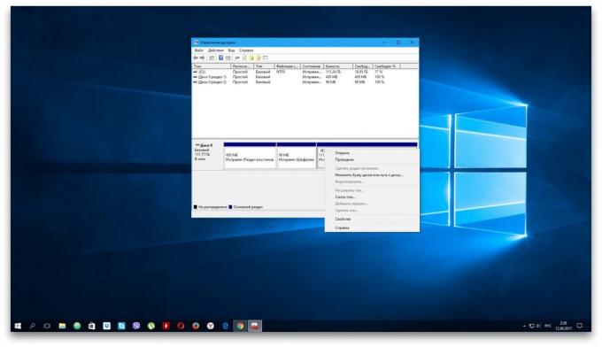 Windows PC-ul nu vede unitatea hard disk: meniul „Disk Management“