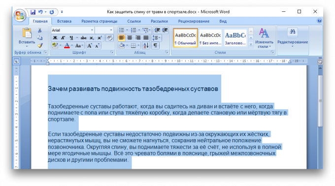 Comenzi rapide de la tastatură Microsoft Word