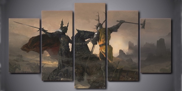 pictură modulară „Bătălia Trident“