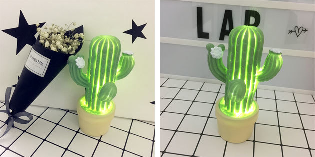Lampa sub forma unui cactus
