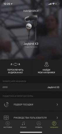 X3 Jaybird: aplicații mobile