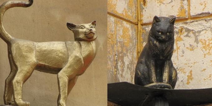 Monumente din Sankt-Petersburg: Monumentul Elisei pisica si pisica Vasilisa