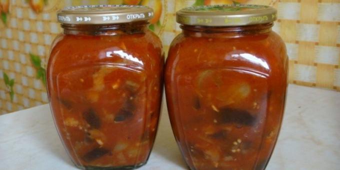 Delicios vinete în timpul iernii: vinete în sos de tomate
