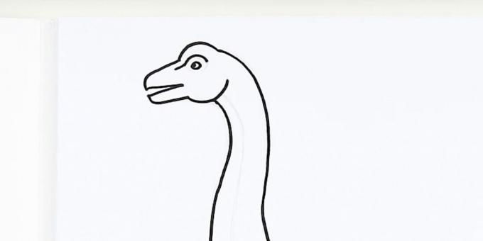 Desenați un cap de dinozaur