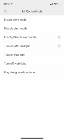 Xiaomi Mi inteligent: alegerea de acțiune atunci când apăsați