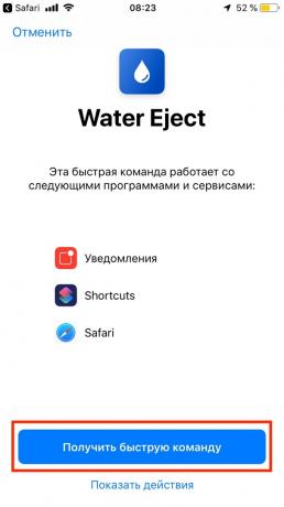 În cazul în care apa intră în iPhone: butonul „Ia comanda prompt“