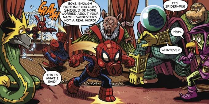 Versiunea neașteptată a supereroi, „uimitoare Spider-Ham“ - două animale într-un singur corp