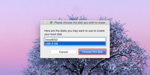 Cum de a face o unitate flash USB bootabil cu MacOS