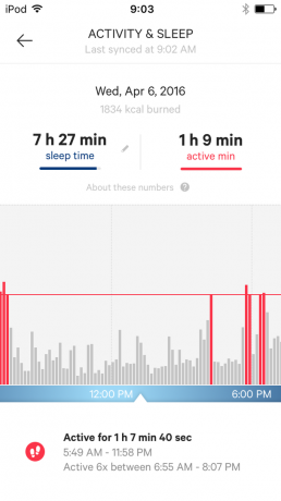 Moov Acum: Sleep și activitate