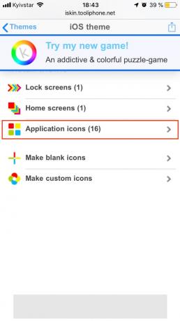 Cum de a personaliza tabelul de operare iPhone: selectați pictogramele Aplicații