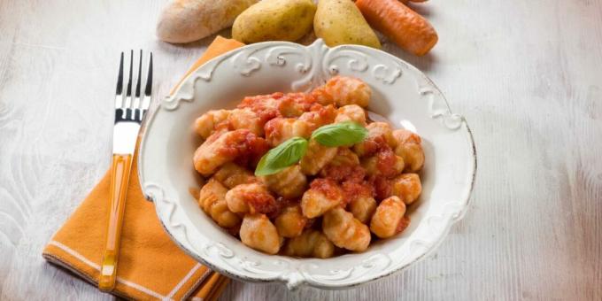 Gnocchi de cartofi cu morcovi