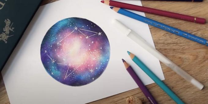 Desenarea spațiului cu creioane colorate