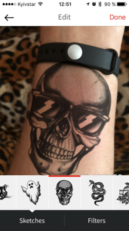 Cerneala Hunter: alegerea de tatuaj