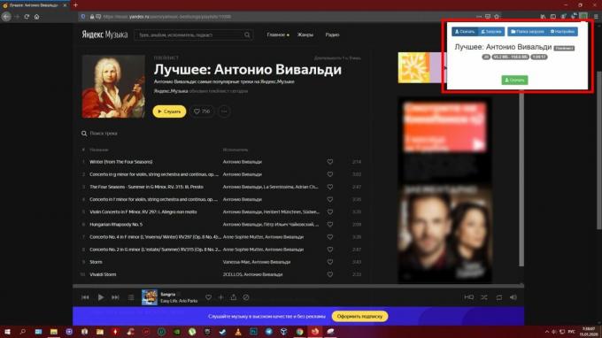 Descărcați muzică de pe Yandex. Muzică ": Yandex Music Fisher