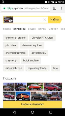 „Yandex“: căutare după imagine