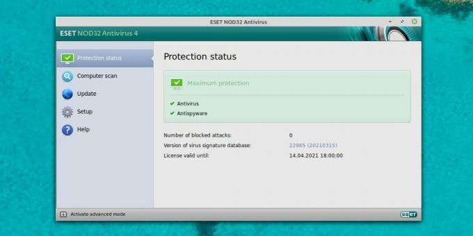 Antivirus pentru Linux: ESET NOD32 Antivirus pentru desktop Linux