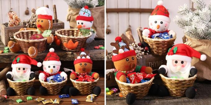 Produsele cu AliExpress, care va ajuta la crearea o stare de spirit de Crăciun: Vas pentru dulciuri