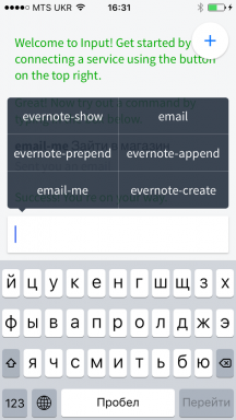 Intrare pentru iOS - lucru hardcore cu informații în Evernote, Slack, Gmail, Dropbox și alte servicii