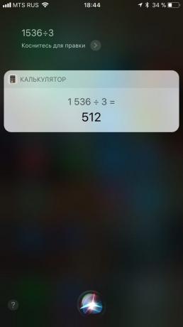 Siri: Calculator