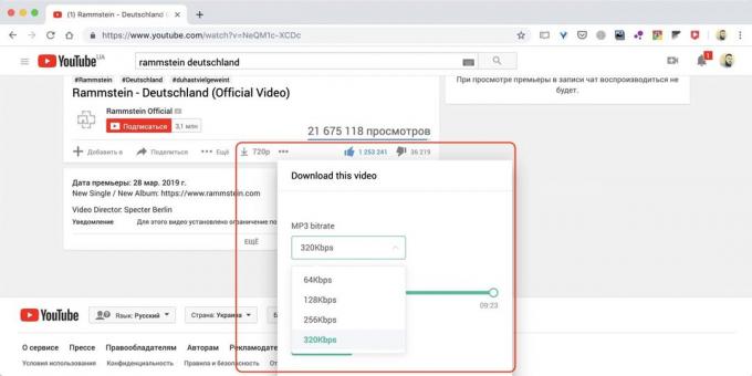 Cum de a descărca muzică de pe YouTube, prin extensie YouTube Video Downloader