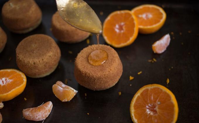 mandarină prajiturele: brioșe
