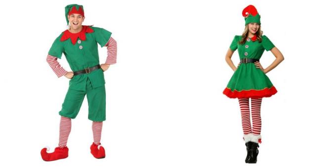 Costume de Crăciun pentru adulți: un elf drăguț