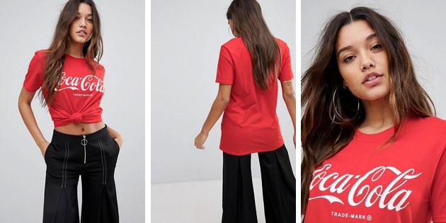 Femei moda tricouri din magazinele europene: T-tricou roșu PrettyLittleThing 