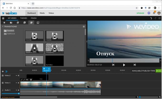 program de editare video: WeVideo