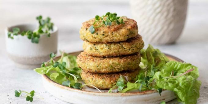 Cotlet de broccoli și quinoa