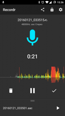 Recordr pentru Android - de înaltă calitate, recorder de voce, cu opțiuni de control complete