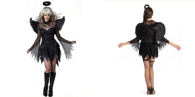 costum de înger căzut de Halloween cu AliExpress