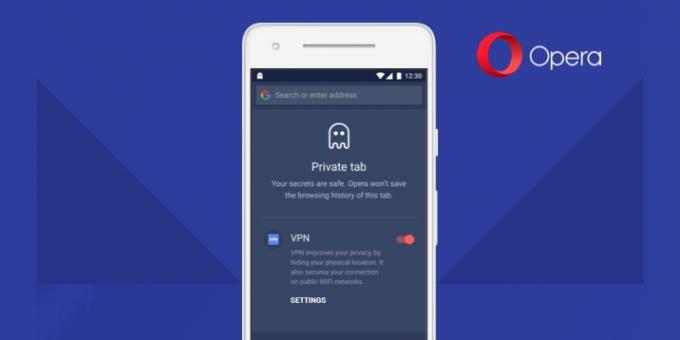 Built-in VPN pentru Android-dispozitive cu Opera beta