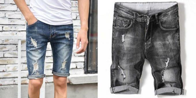 pantaloni scurti din denim