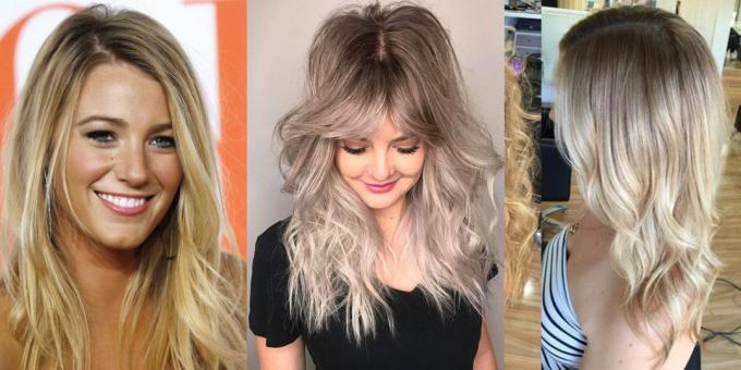 culoarea părului la modă 2019: blond murdar
