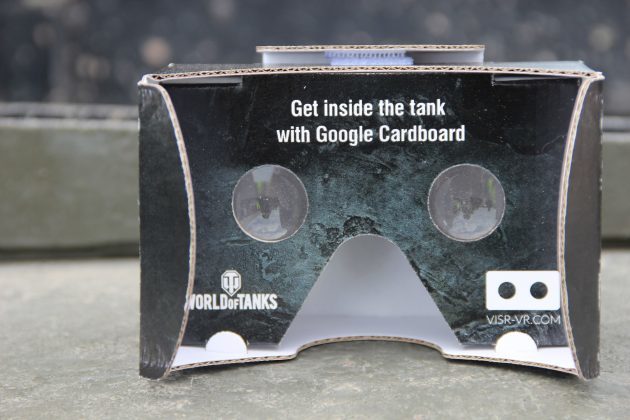 Google Cardboard cu ocazia Bovingtonskogo tankfesta 2015