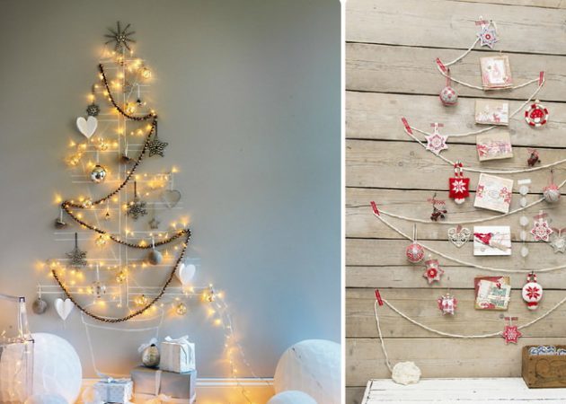 Cum de a decora casa pentru Anul Nou: copac de perete