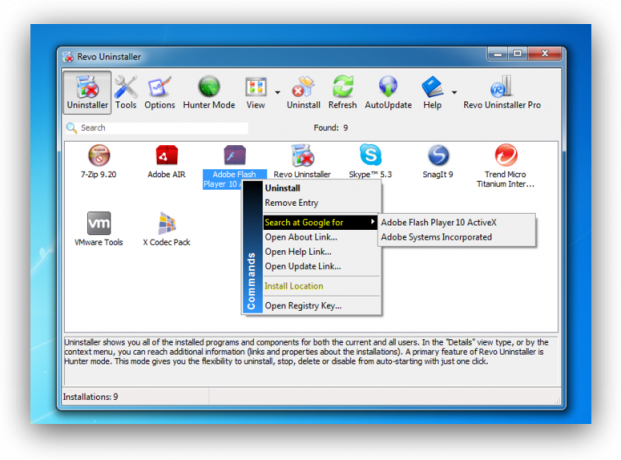 Program gratuit pentru Windows: Revo Uninstaller 
