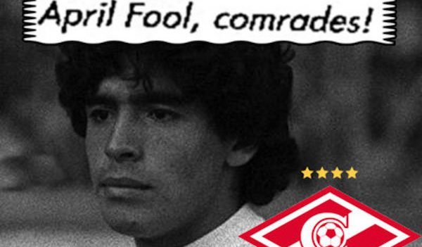 Pranks pentru 1 aprilie: achiziționarea de Maradona