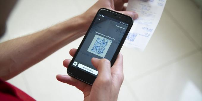 Pentru a obține keshbek, scanare către aplicație Biglion de verificare QR-code