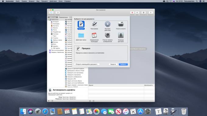 Configurarea Mac: automatizarea acțiunilor