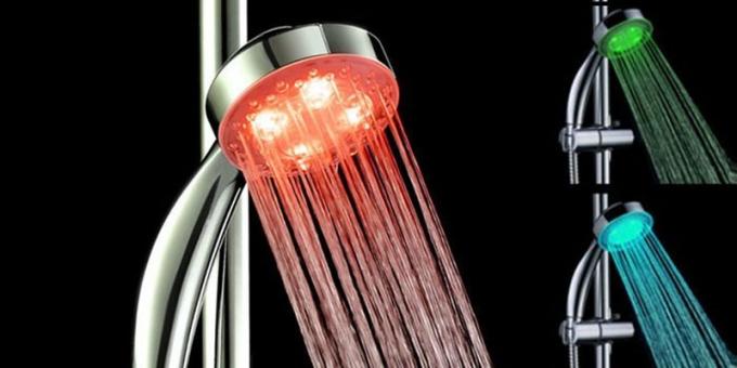 Capete de duș cu LED-uri