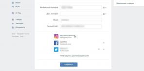 Cum de a lega Instagram la Facebook, „VKontakte“