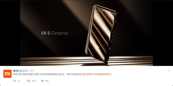 Xiaomi MI6: Versiune ceramica