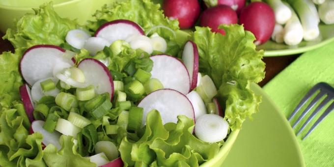 Salata cu ridichi și arpagic