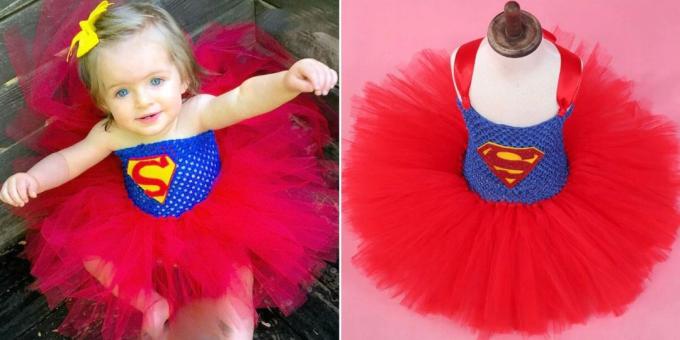 Costume de Anul Nou pentru copii: Supergirl