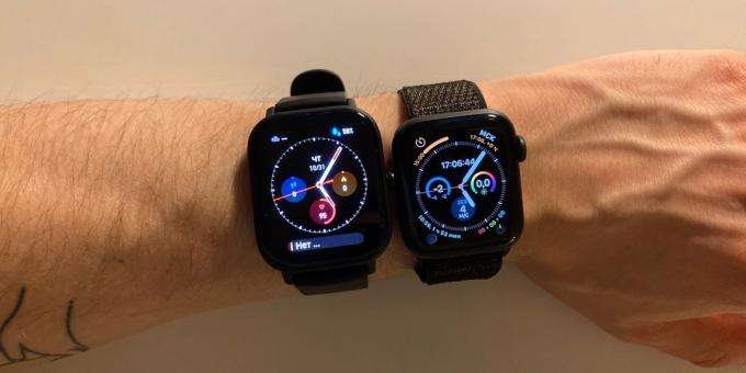 GTS Amazfit: Comparație cu Apple ceas