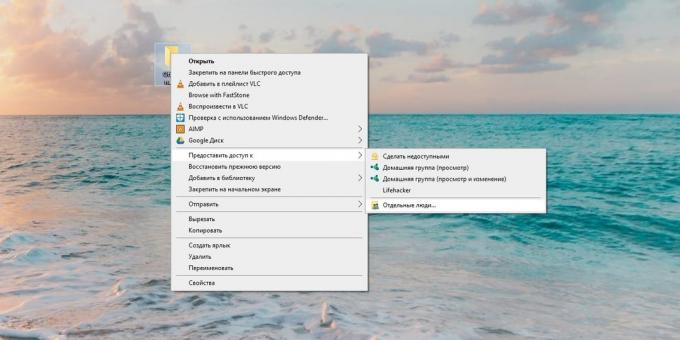 Cum de a conecta PC-ul la computer prin Wi-Fi: Faceți public folderul Windows