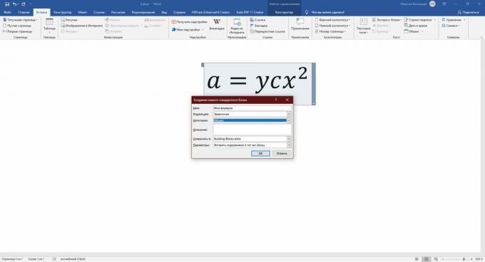 Setați parametrii formulei