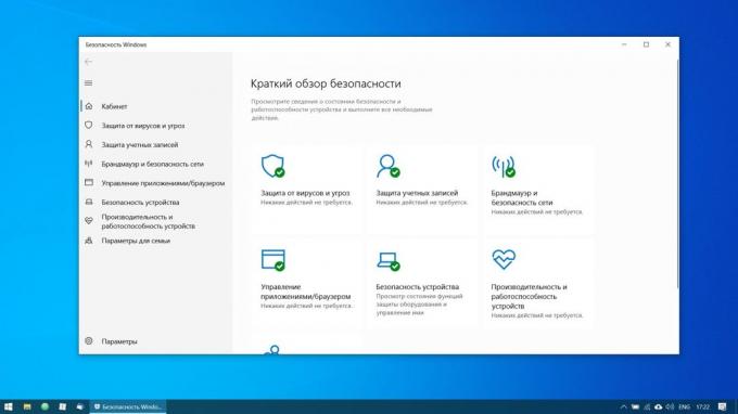 Configurarea pentru Windows 10: Sistemul Antivirus Protejare