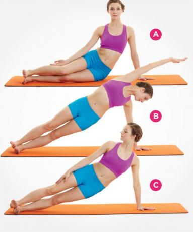exerciții de Pilates pentru un abdomen plat parte bar dinamic